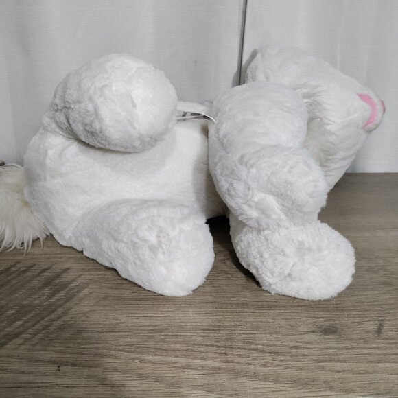 Disney Parks Marie Large Plush Aristocats White Cat Pink Bow 18” Tall - Picture 8 of 9